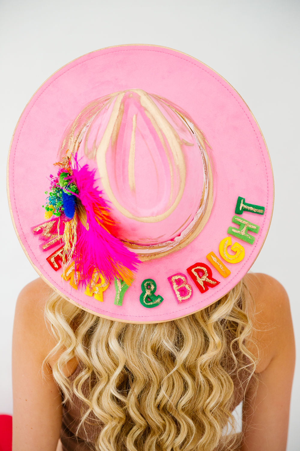 MERRY & BRIGHT PINK RANCHER HAT RANCHER HAT Judith March