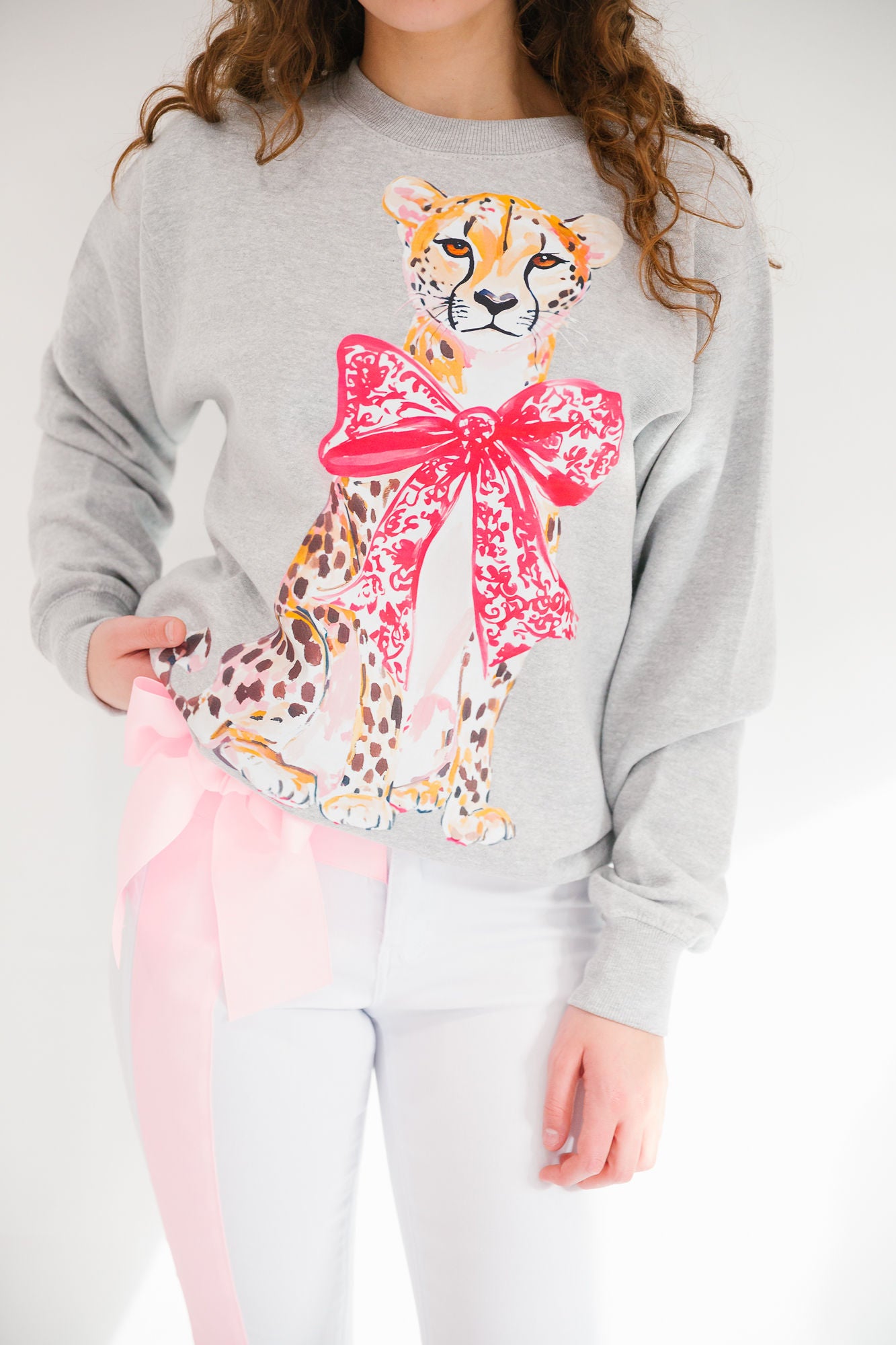 WILD FOR YOU GREY PULLOVER PULLOVER Judith March