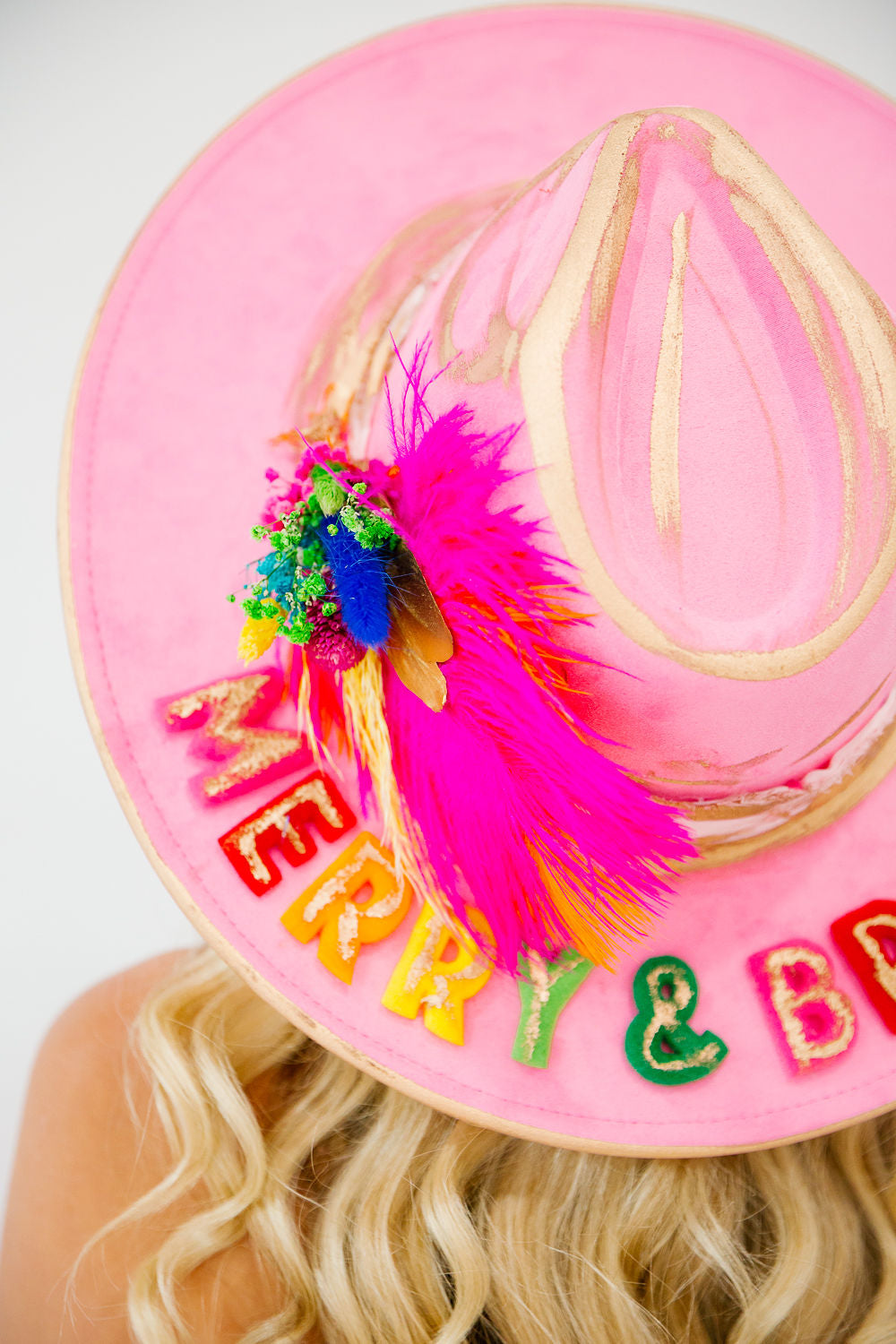 MERRY & BRIGHT PINK RANCHER HAT RANCHER HAT Judith March