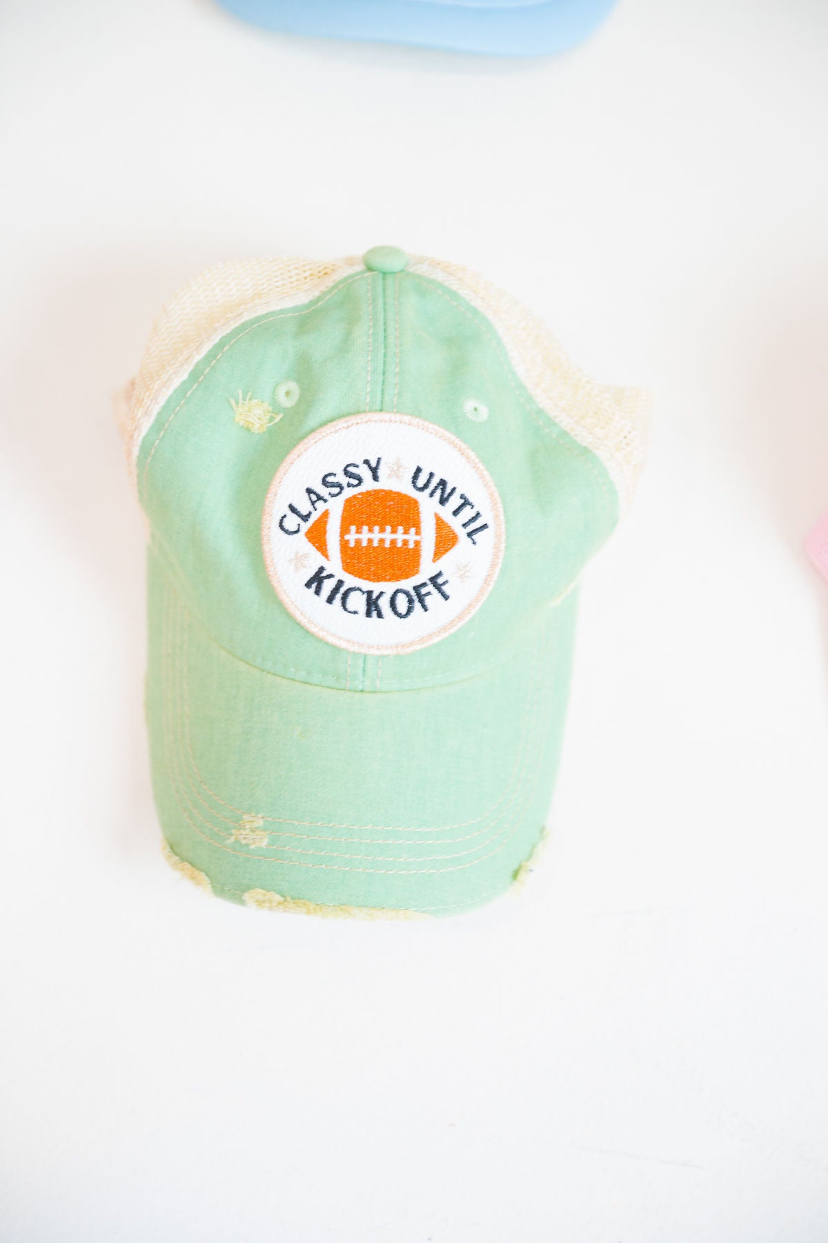 *CLASSY UNTIL KICKOFF LIGHT GREEN HAT HAT Judith March