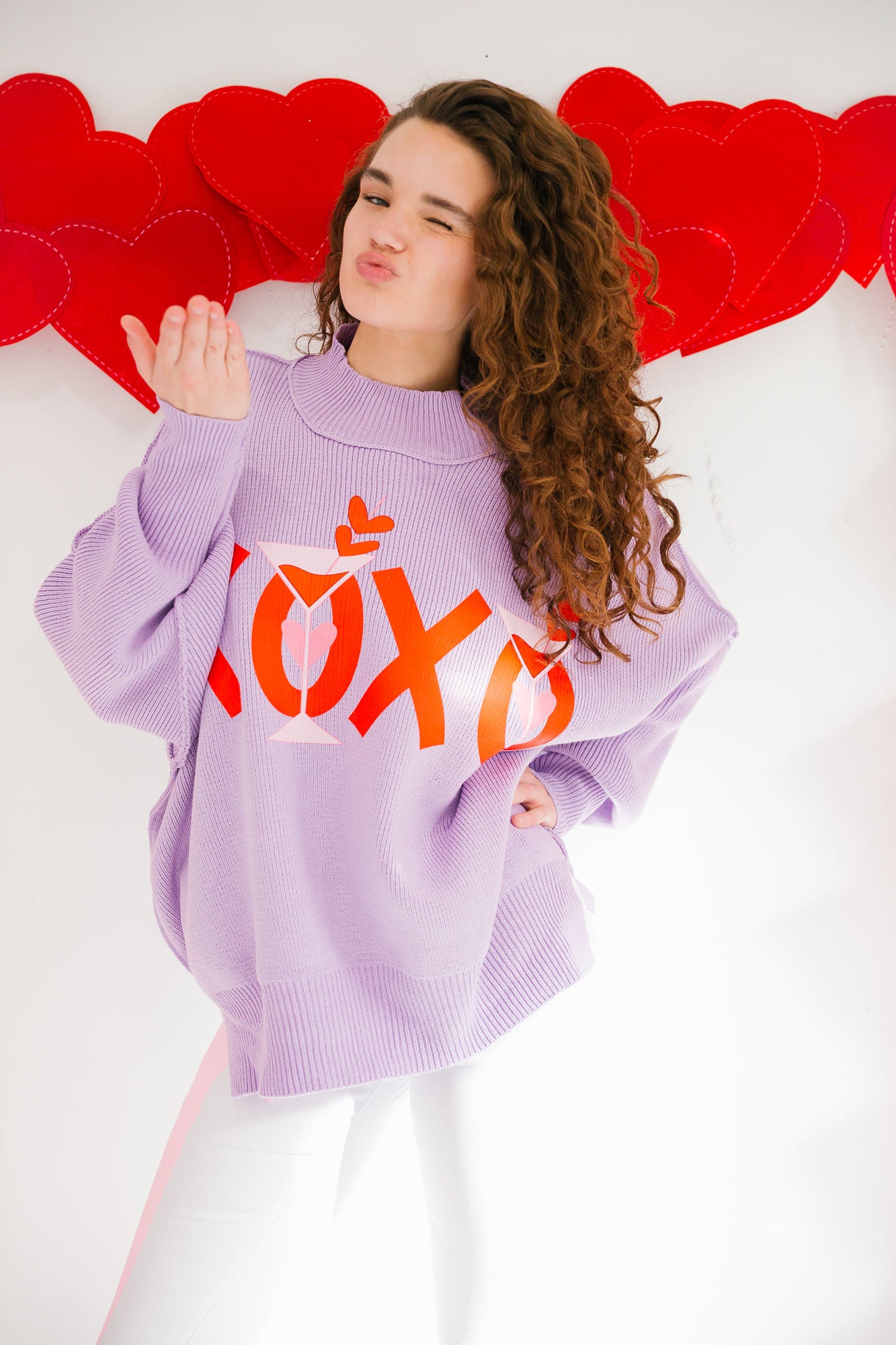XOXO MARTINI LAVENDER SWEATER SWEATER Judith March
