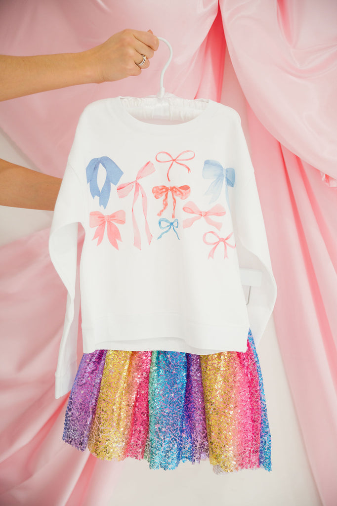 MINI KIDS COLORFUL BOWS PULLOVER* pullover Judith March