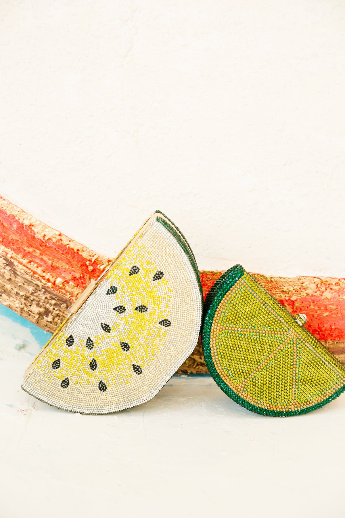 LEMON RHINESTONE CLUTCH Clutch Judith March