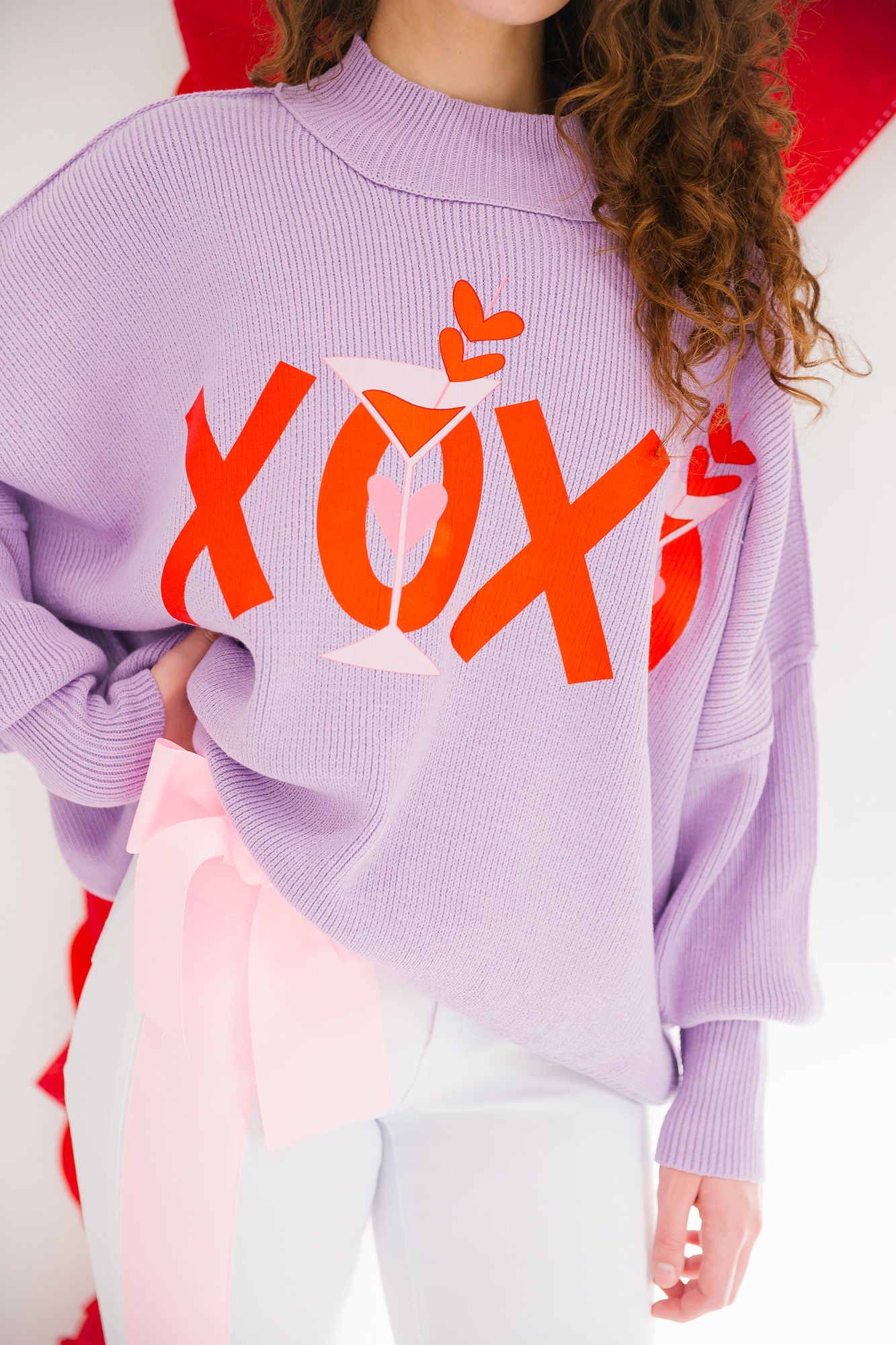 XOXO MARTINI LAVENDER SWEATER SWEATER Judith March