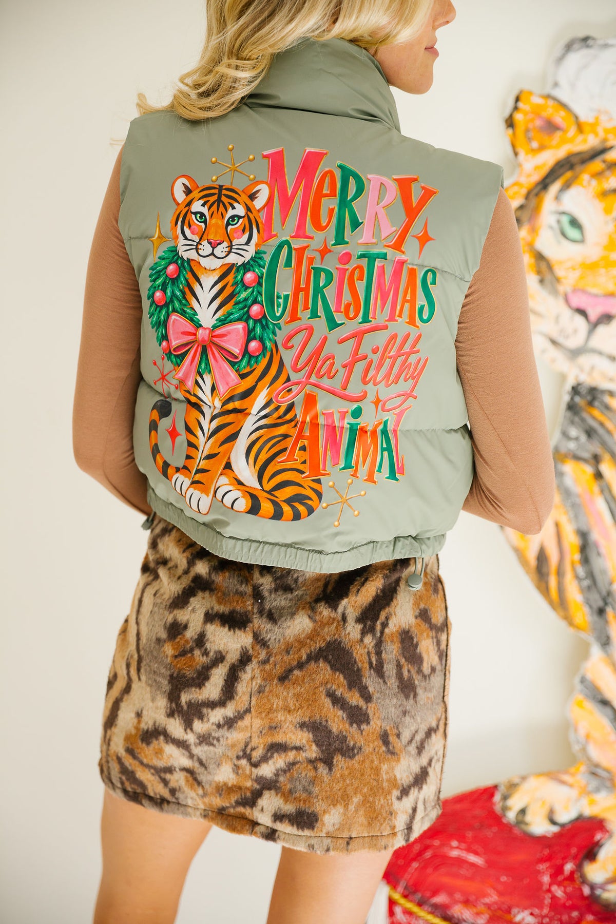 MERRY CHRISTMAS YA FILTHY ANIMAL VEST VEST Judith March