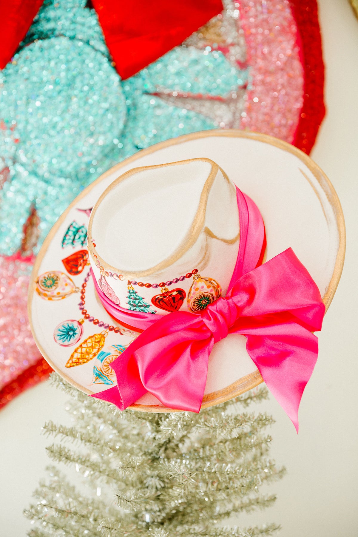 DECK THE HALLS CREAM RANCHER HAT RANCHER HAT Judith March