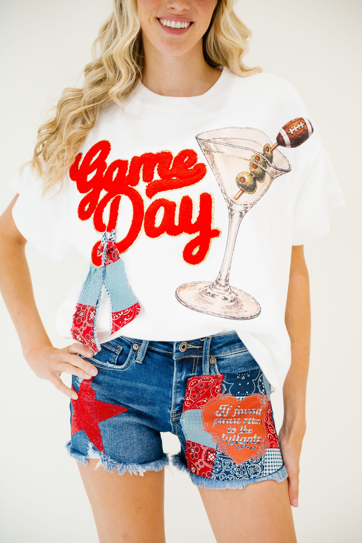 GAMEDAY MARTINI WHITE PULLOVER