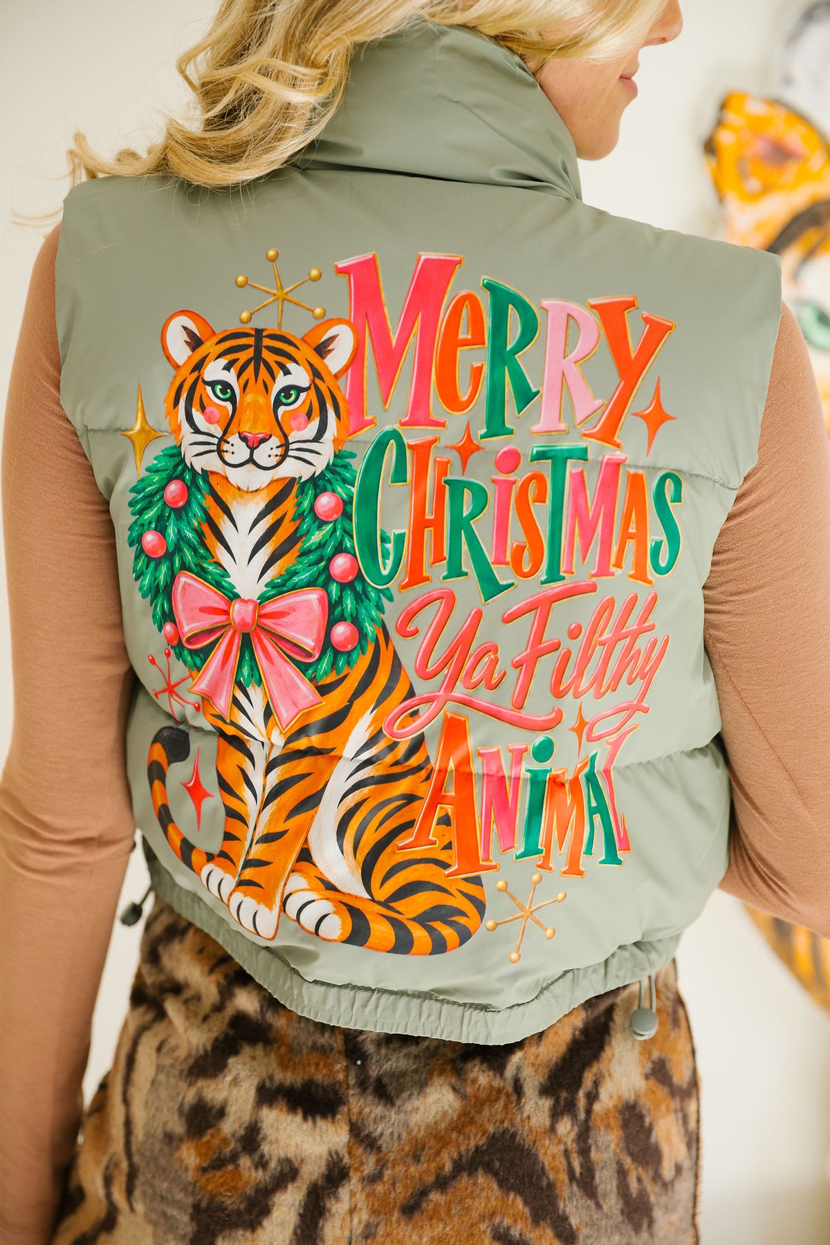 MERRY CHRISTMAS YA FILTHY ANIMAL VEST VEST Judith March