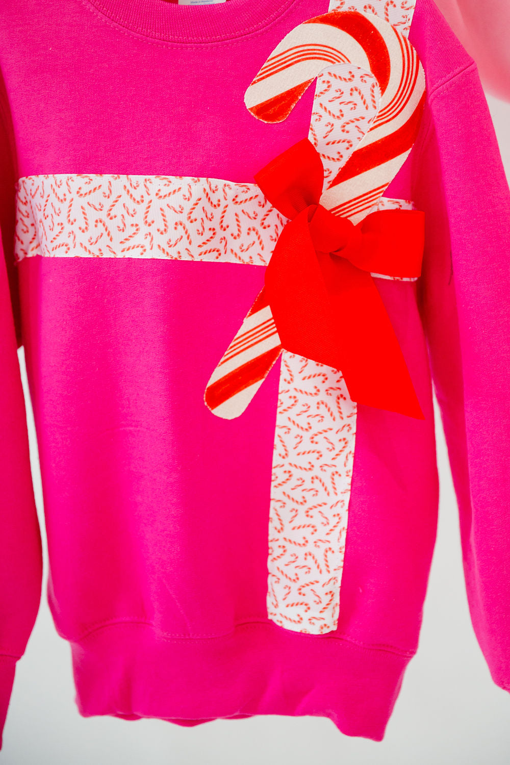 MINI KIDS SUGAR AND STRIPES PINK PULLOVER PULLOVER Judith March