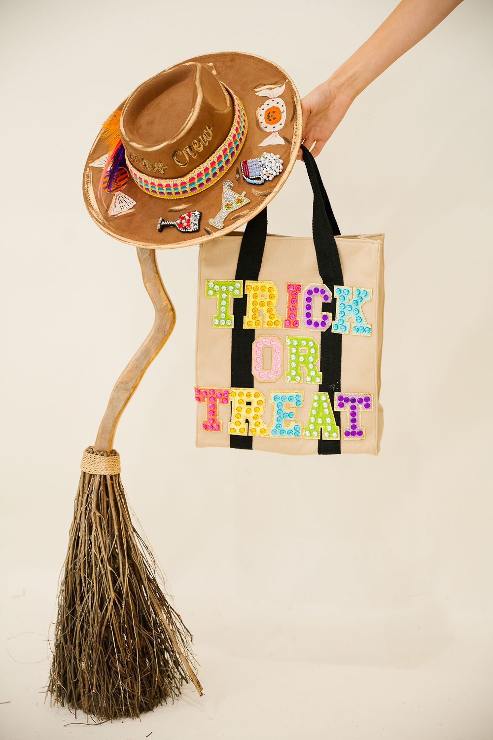 COLORFUL TRICK OR TREAT CARRYALL TOTE Clutch Judith March