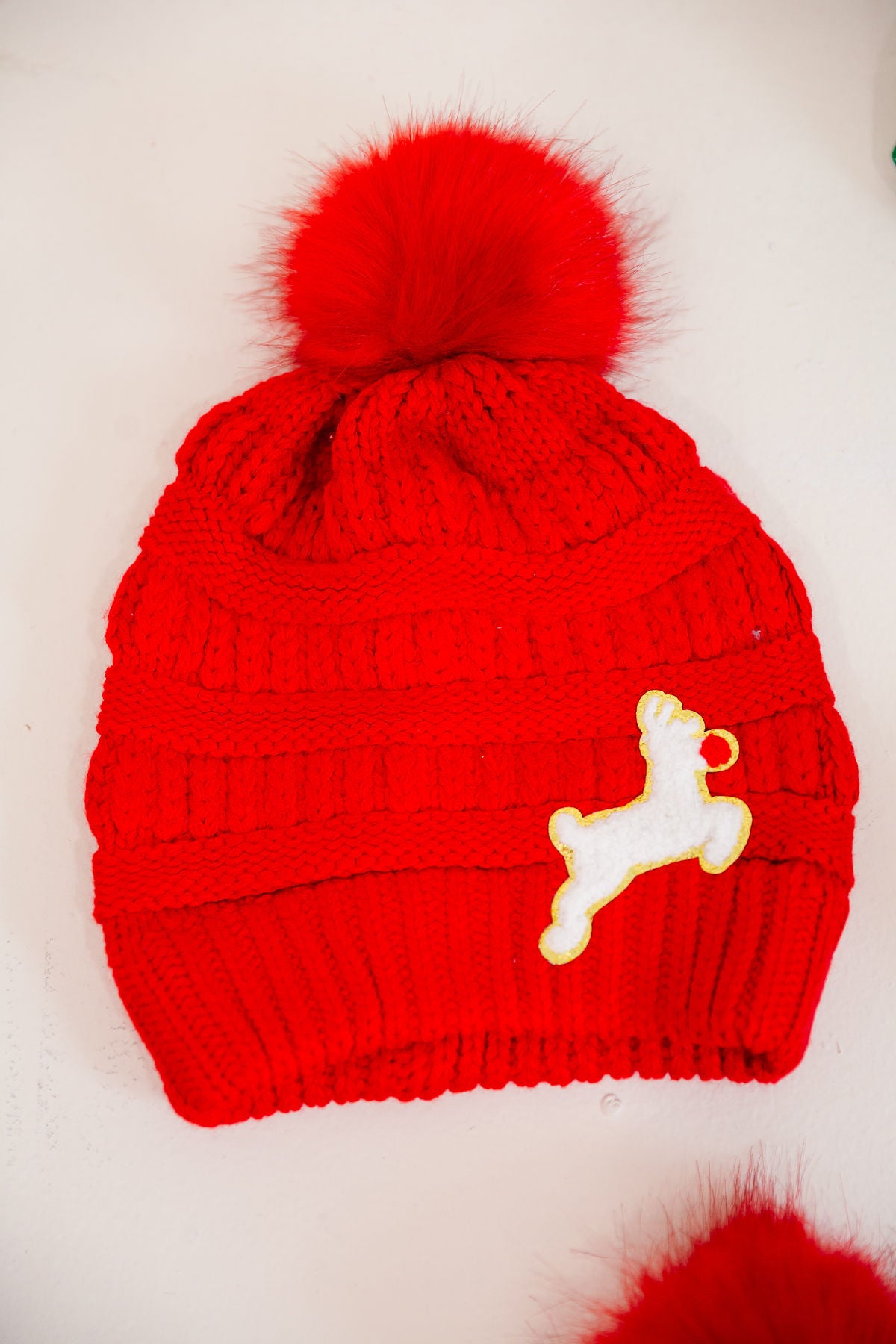 *RUDOLPH RED BEANIE HAT Judith March