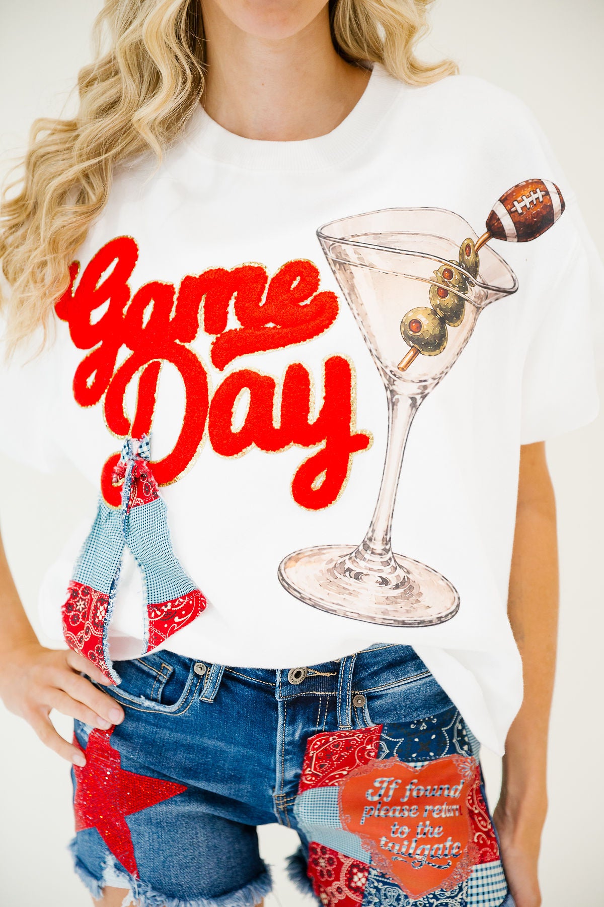 GAMEDAY MARTINI WHITE PULLOVER