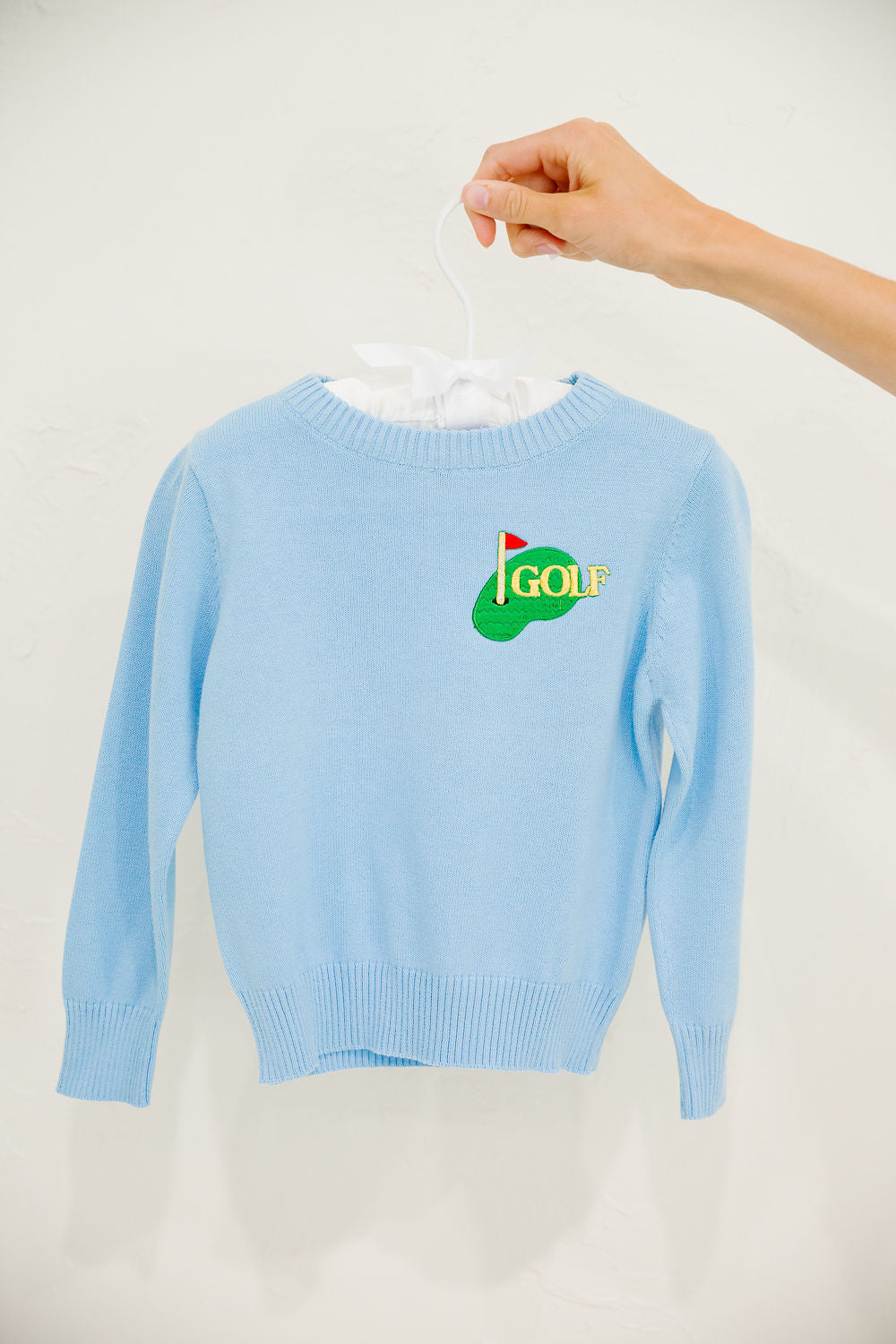 **MINI KIDS GOLF HOLE BLUE SWEATER SWEATER Judith March