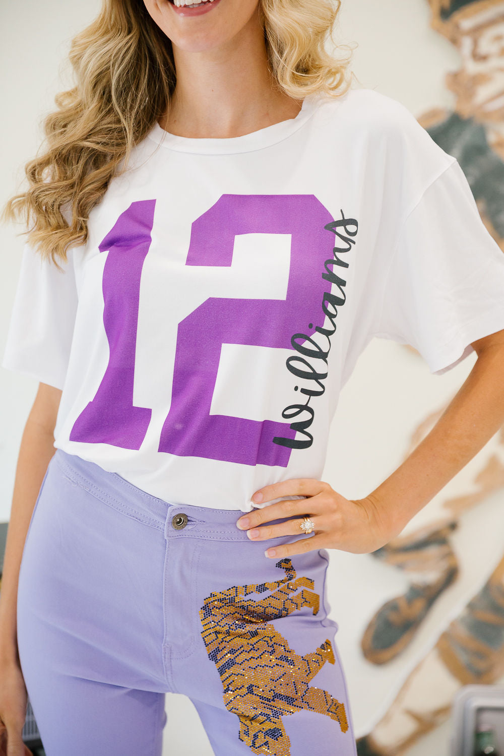 CUSTOM GAMEDAY NAME & NUMBER TEE/TANK TEE Judith March