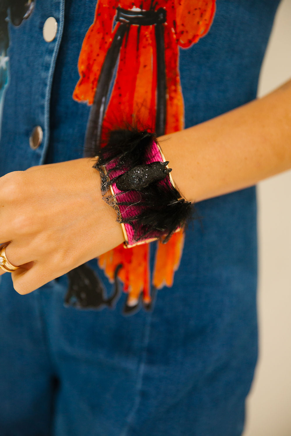 MIDNIGHT MISCHIEF CUFF BRACELET BRACELET Judith March