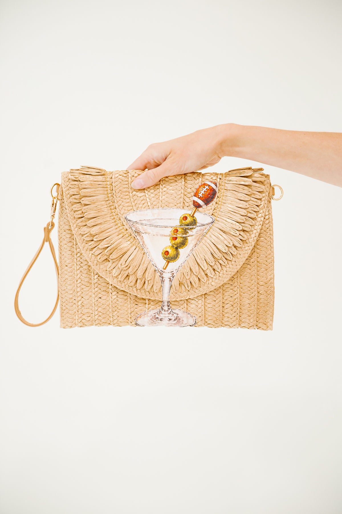 SPORTY MARTINI STRAW CLUTCH