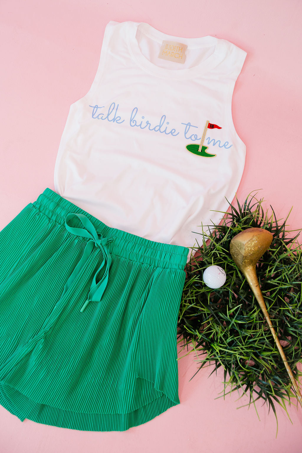 TALK BIRDIE TO ME TANK Tee Judith March