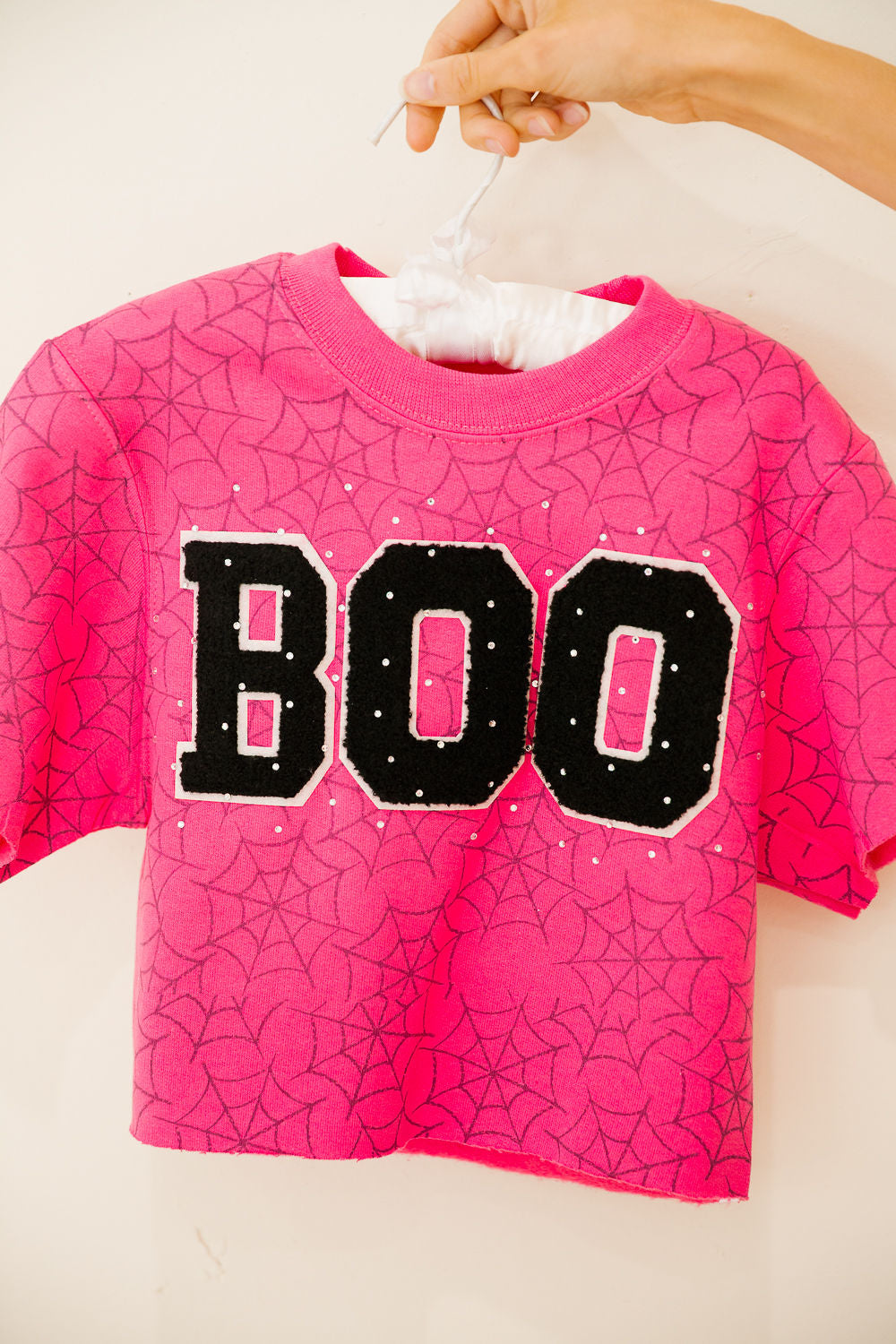 MINI KIDS BOO SPARKLE PINK SLEEVELESS PULLOVER PULLOVER Judith March