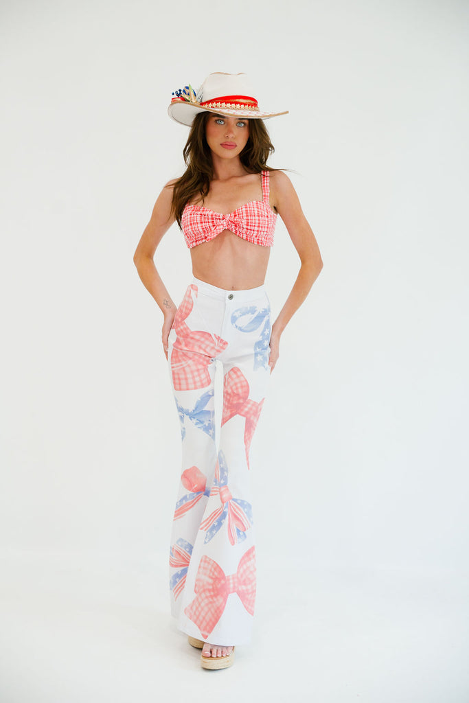 AMERICAN BOWS WHITE FLARES FLARES Judith March