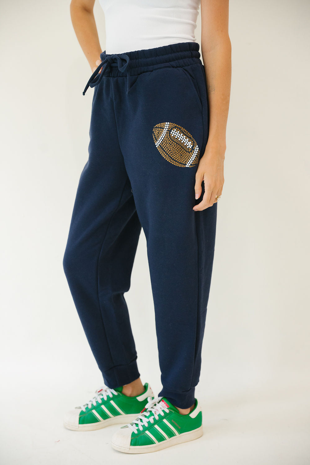 *NAVY FOOTBALL JOGGERS - LARGE joggers Judith March