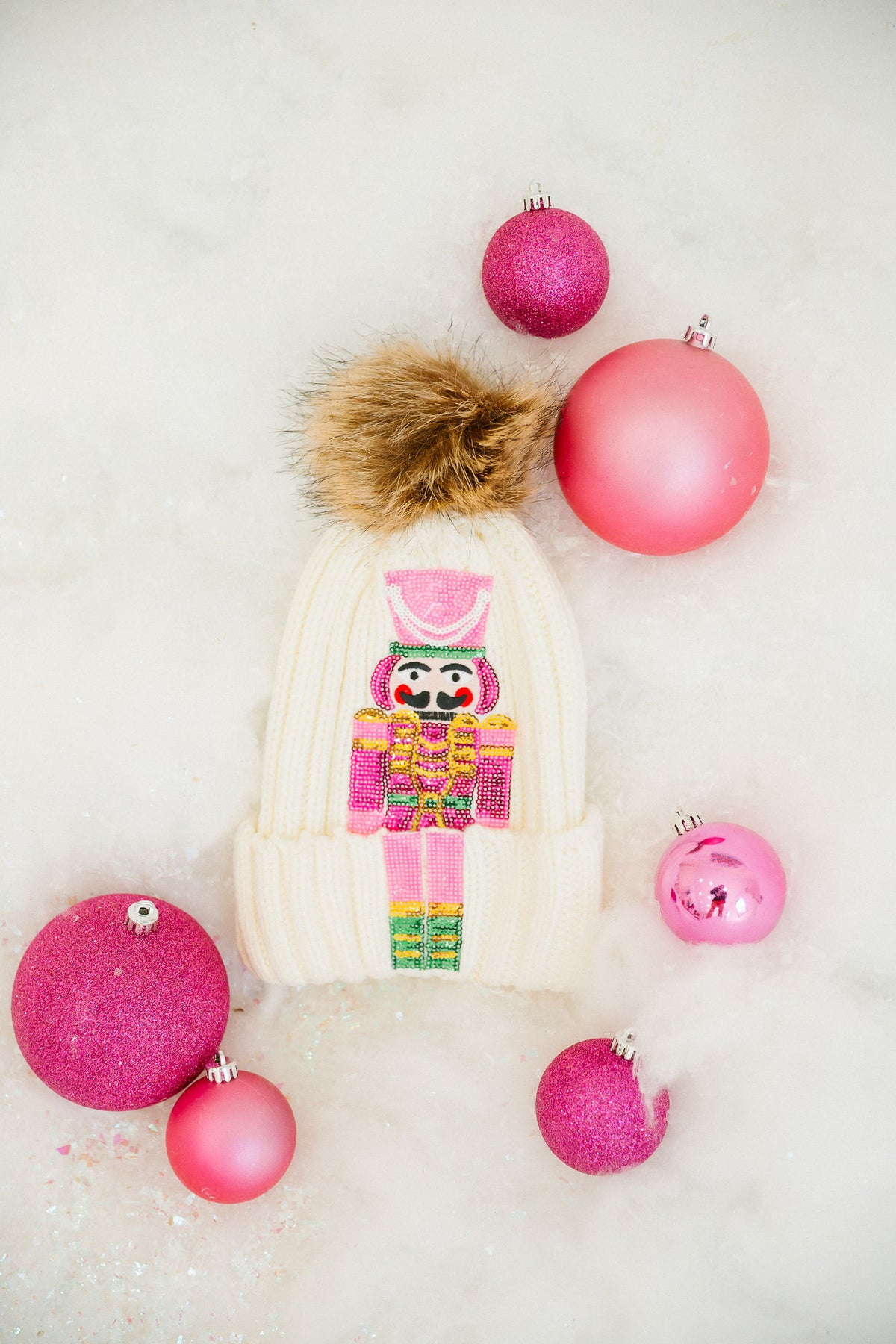 NUTCRACKER CUTIE CREAM BEANIE BEANIE Judith March