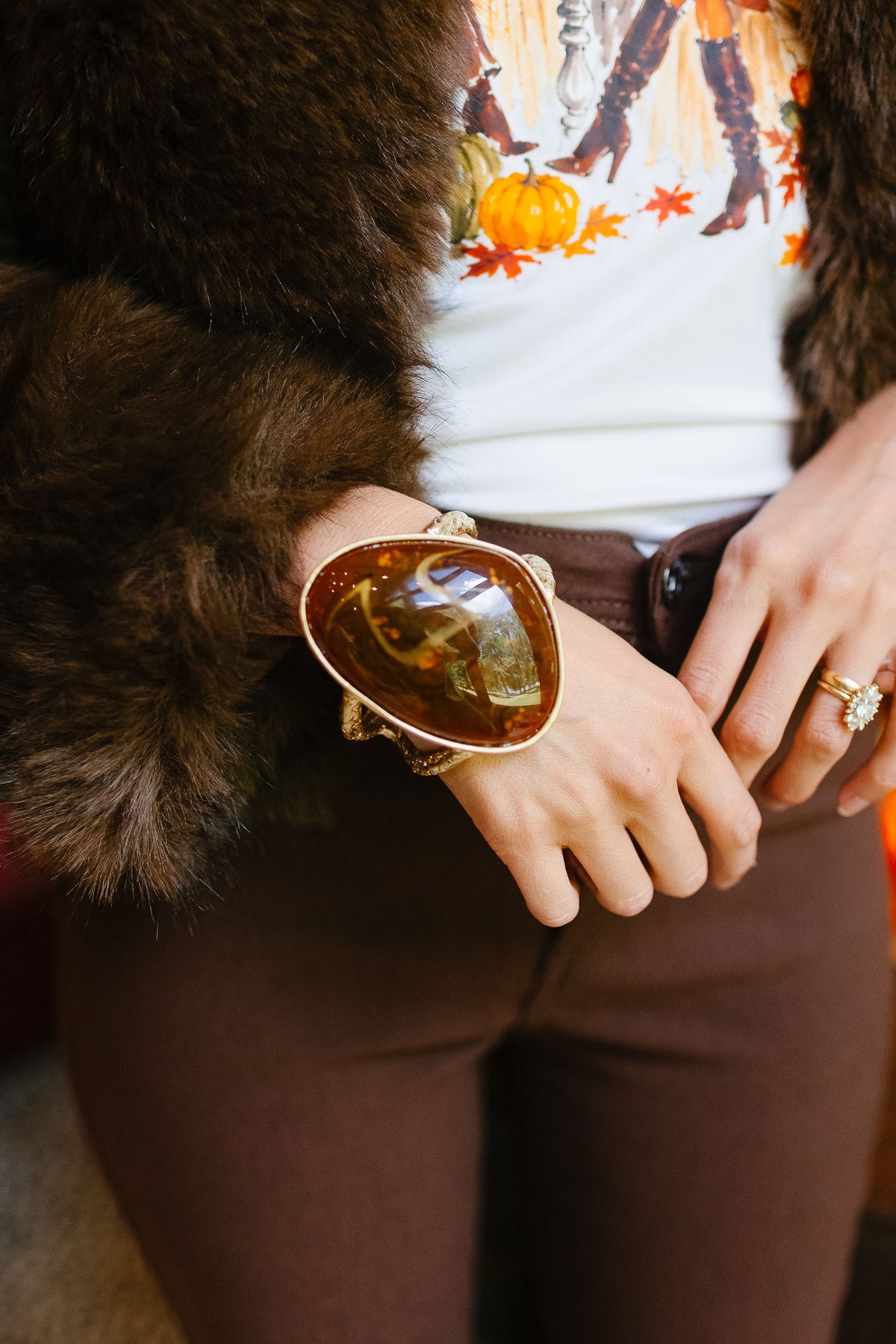 HARVEST HEIRLOOM STATEMENT BRACELETS BRACELET Judith March BROWN