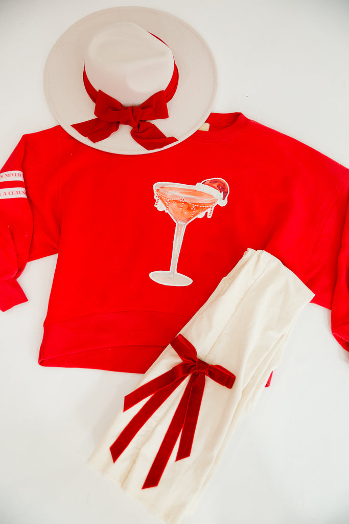 HOLIDAY CHEERS RED PULLOVER PULLOVER Judith March   