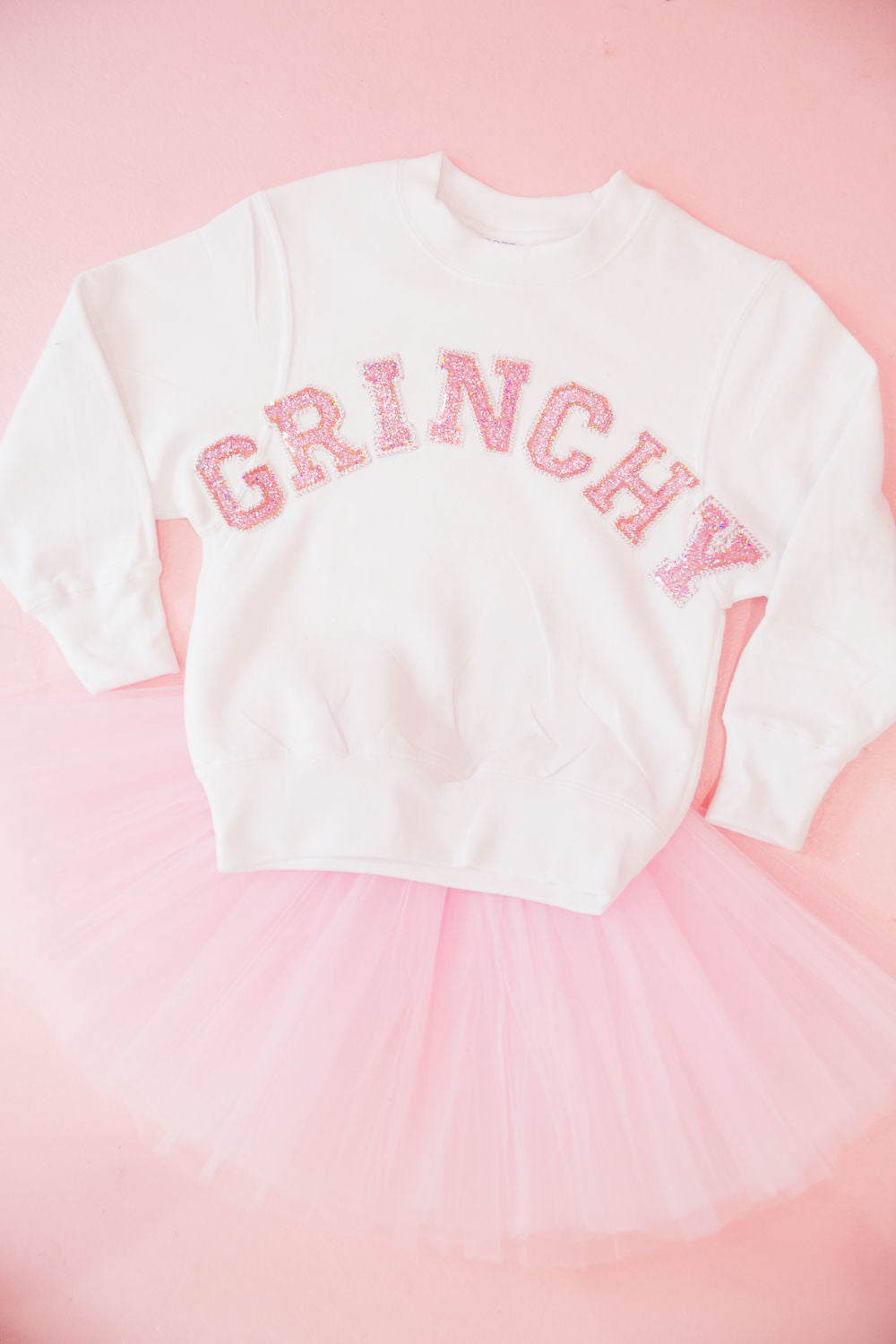 MINI KIDS GRINCHY WHITE PULLOVER PULLOVER Judith March