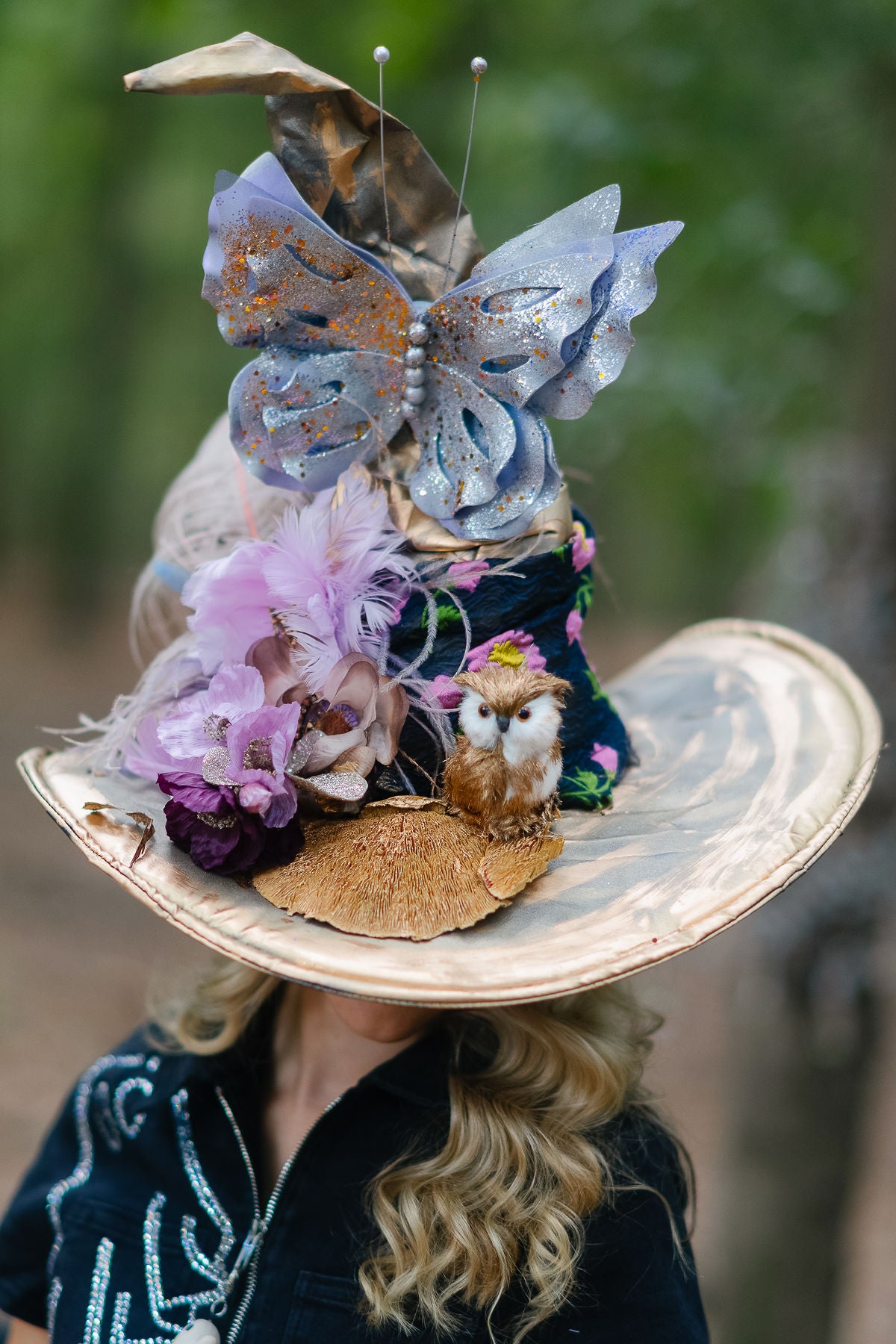 WHISPERING WOODS WITCH HAT (ONE OF A KIND) WITCH HAT Judith March