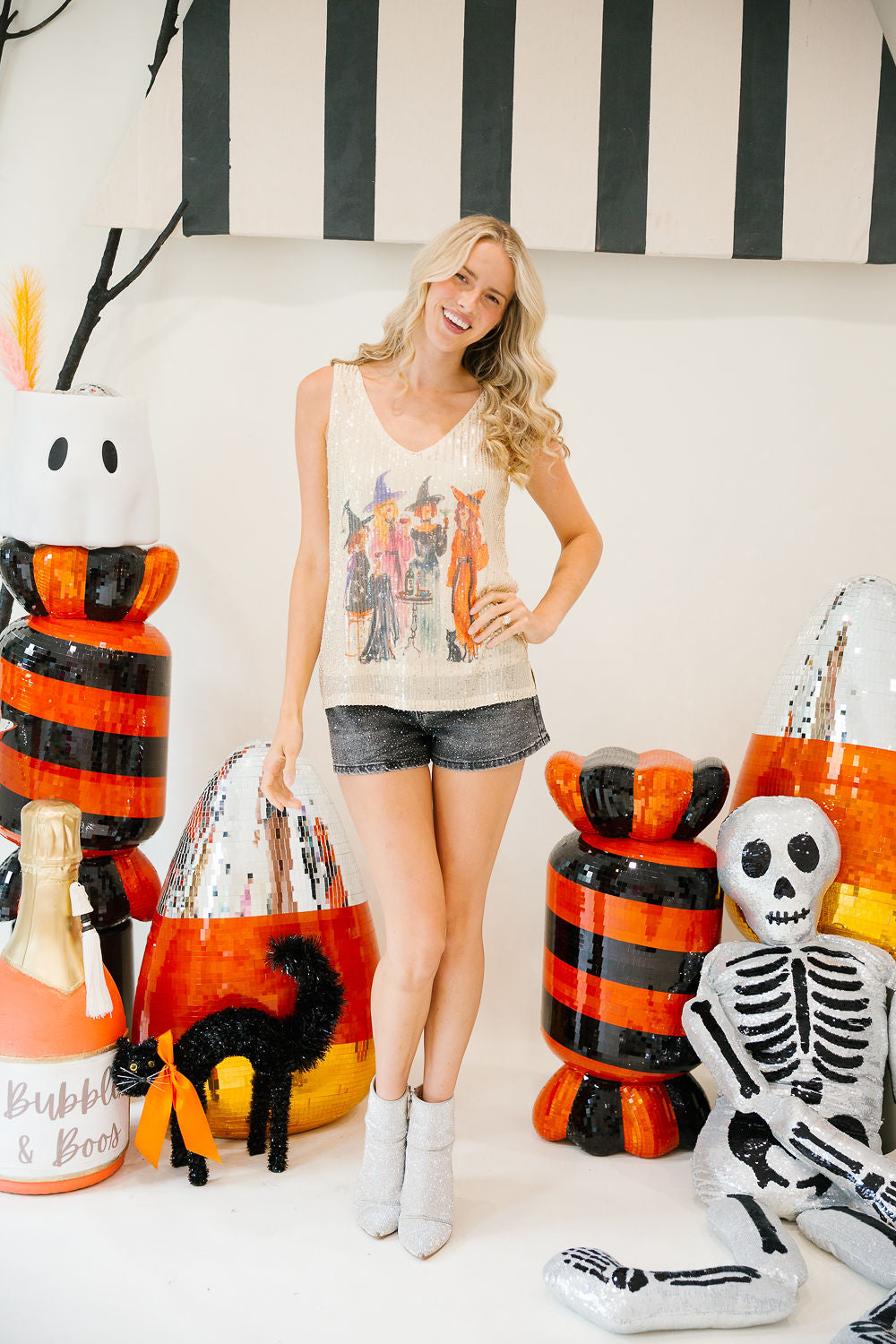 WITCH'S NIGHT OUT SEQUIN TANK