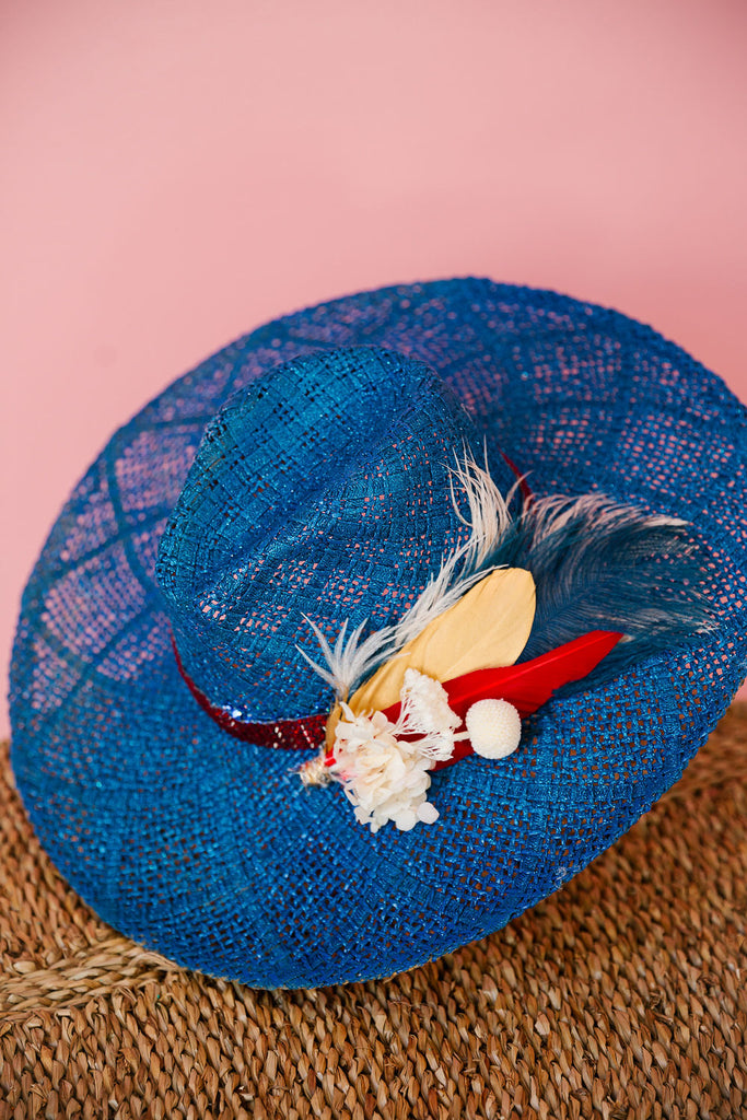 USA BLUE SUN HAT Sun hat Judith March   