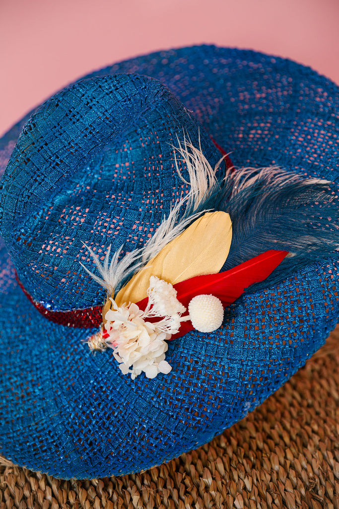 USA BLUE SUN HAT Sun hat Judith March   