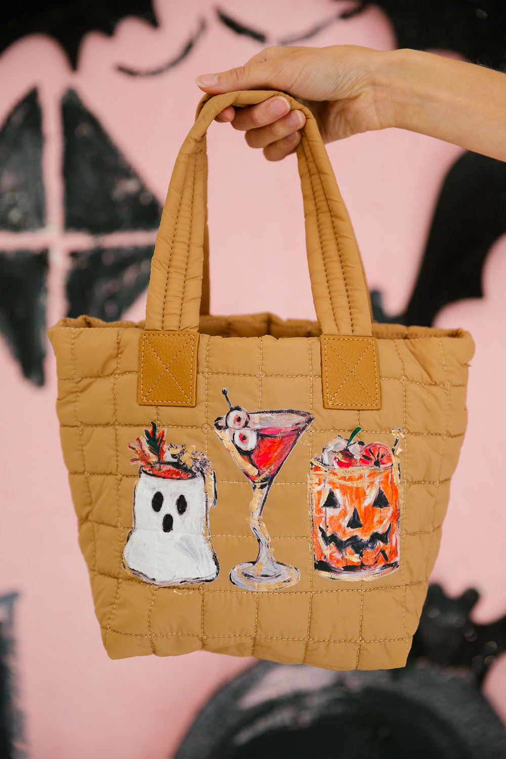 SPOOKY SPIRITS TAN TOTE Clutch Judith March