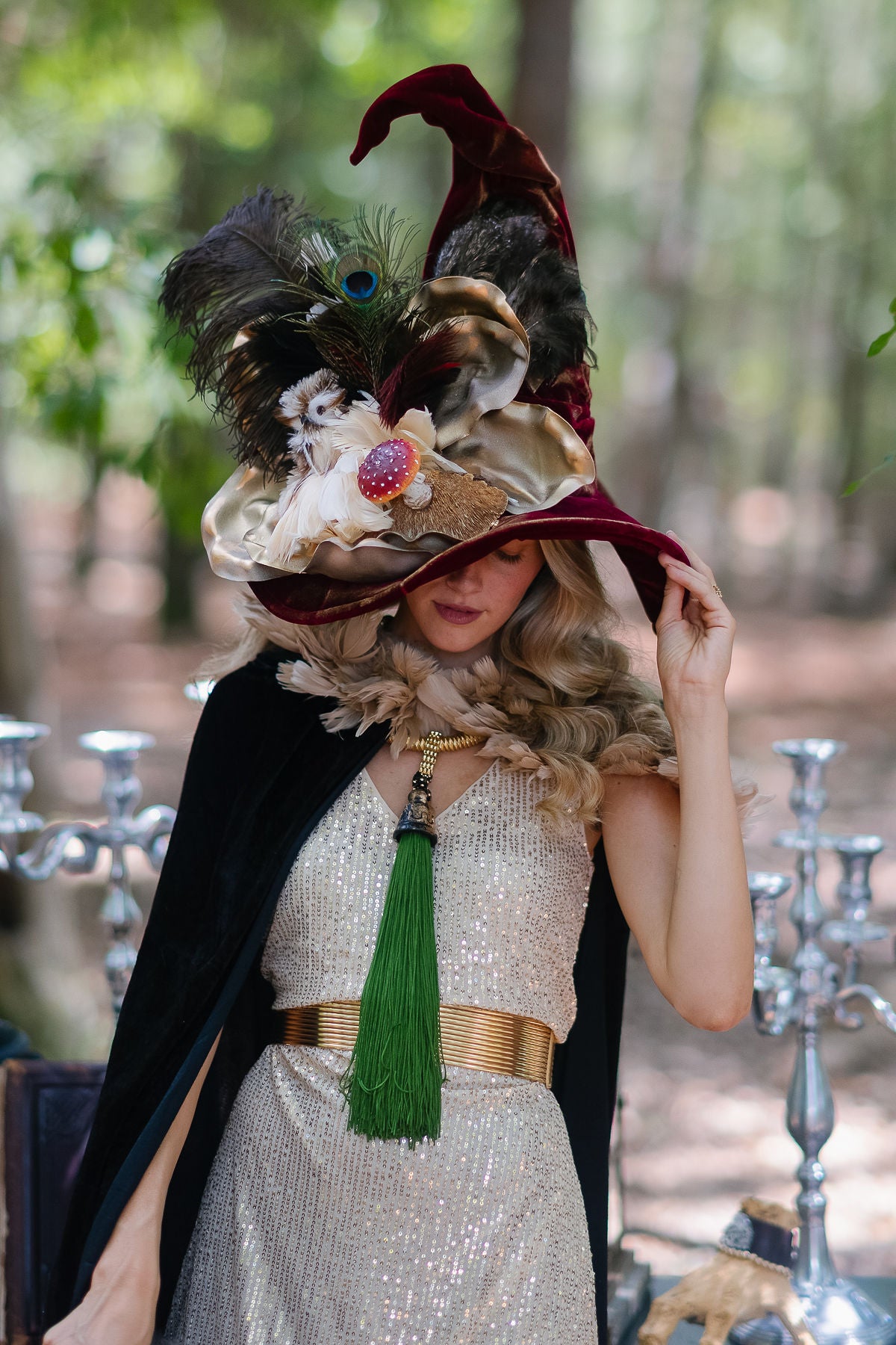 EMRALD ENCHANTMENT STATEMENT NECKLACE