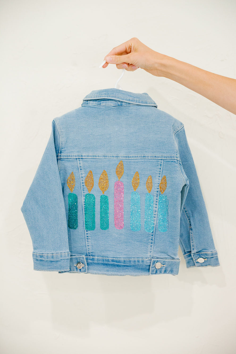 **MINI KIDS BIRTHDAY CANDLES DENIM JACKET JACKET Judith March