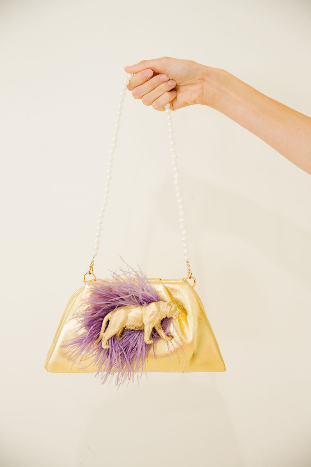 GOLDEN TIGER LUXE HANDBAG Clutch Judith March
