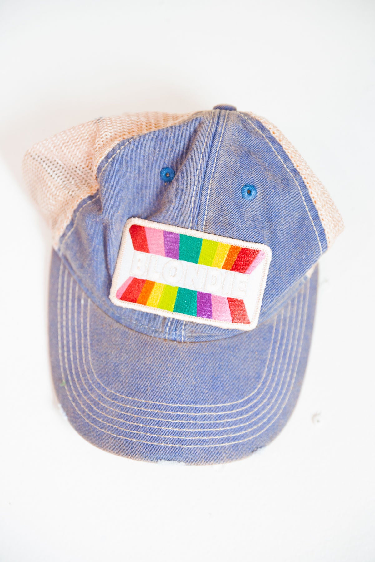 *RAINBOW BLONDIE DENIM HAT HAT Judith March