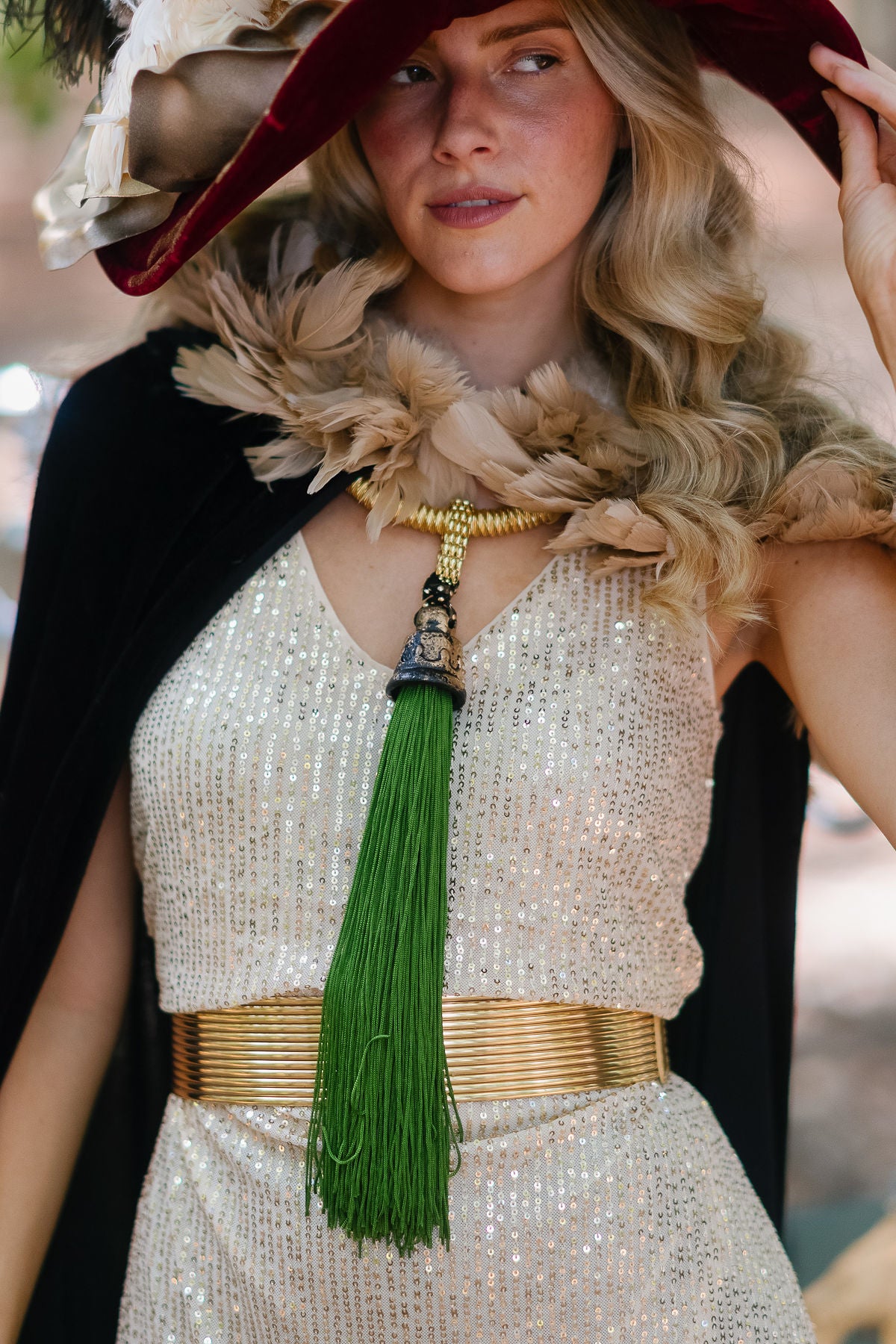 EMRALD ENCHANTMENT STATEMENT NECKLACE