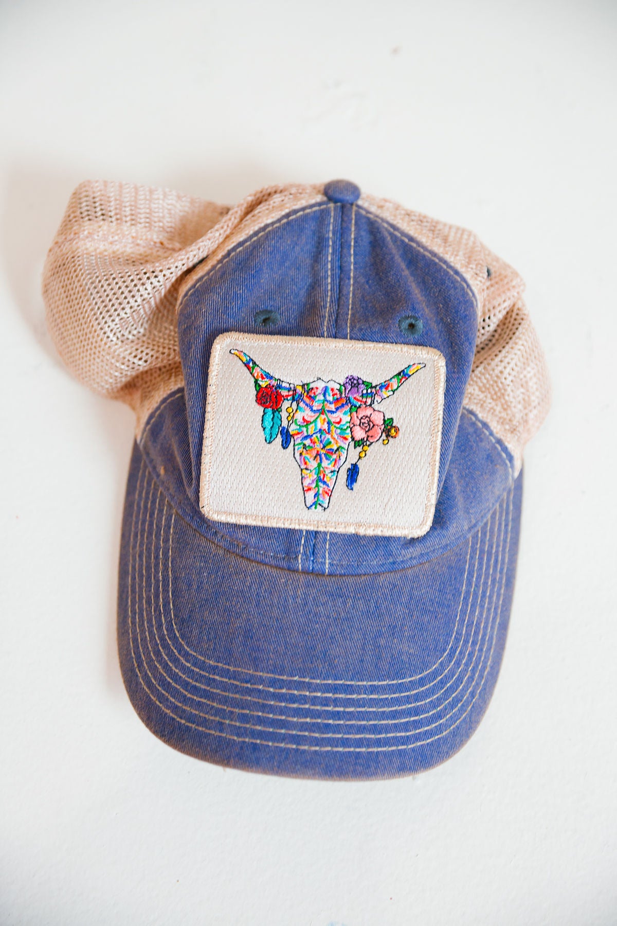 *BOHO STEER HEAD DENIM HAT HAT Judith March