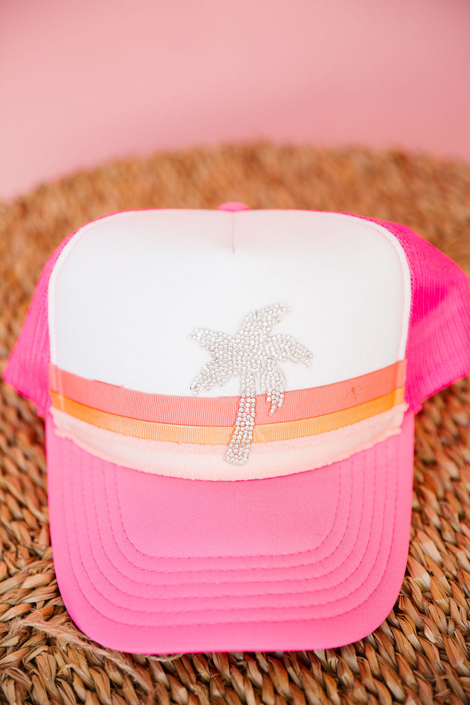 TROPICAL PARADISE TRUCKER HAT