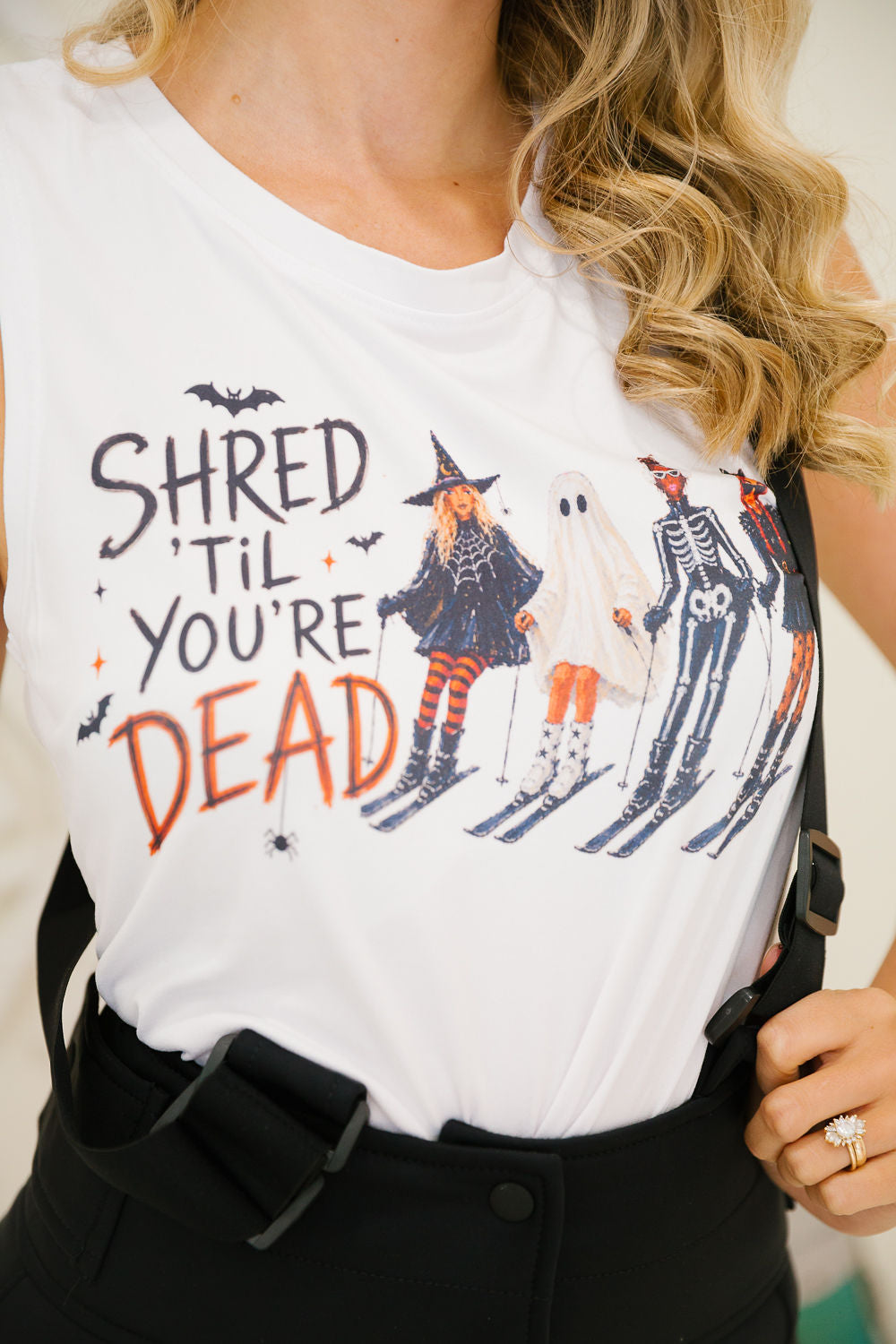 SHRED TIL YOU'RE DEAD TEE/TANK PULLOVER Judith March