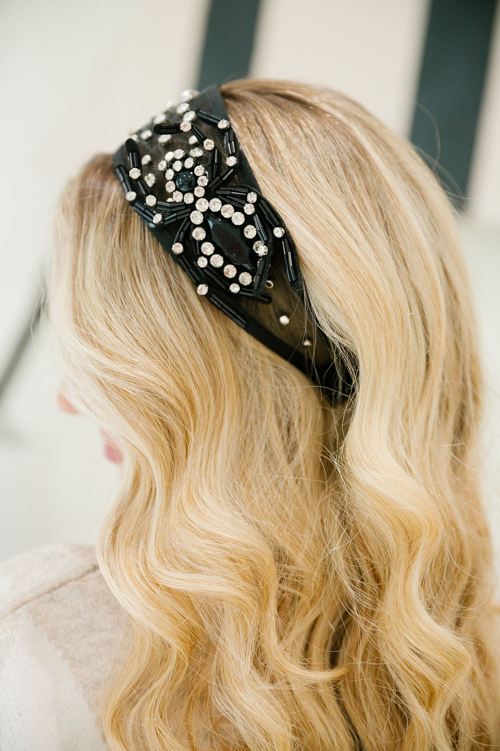 THE CRYSTAL BLACK WIDOW HEADBAND Headband Judith March