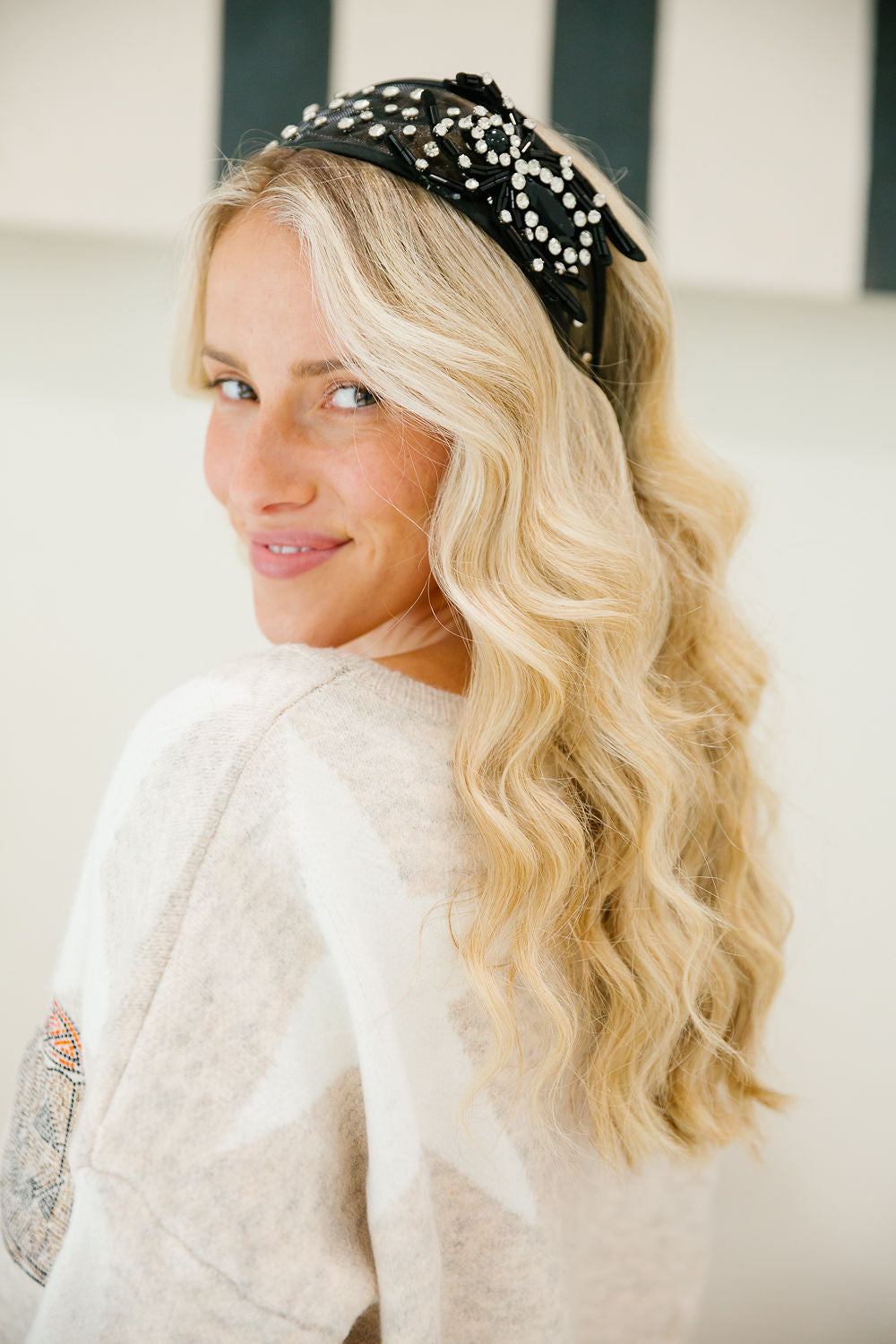 THE CRYSTAL BLACK WIDOW HEADBAND Headband Judith March