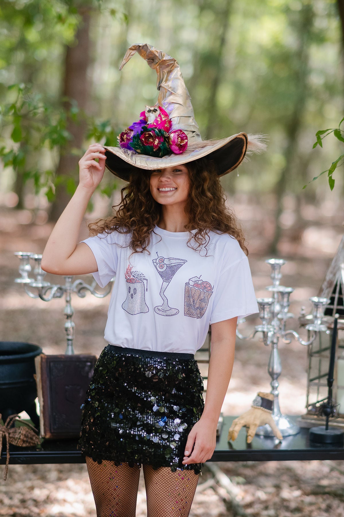 ENCHANTED OWL WITCH HAT (ONE OF A KIND)