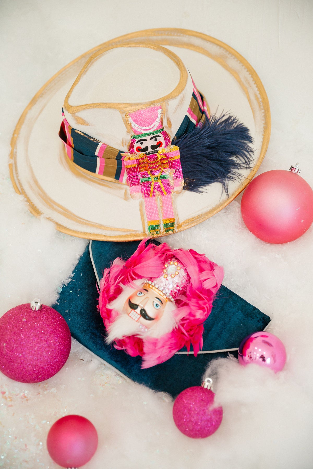 NUTCRACKER NAVY VELVET CLUTCH Clutch Judith March