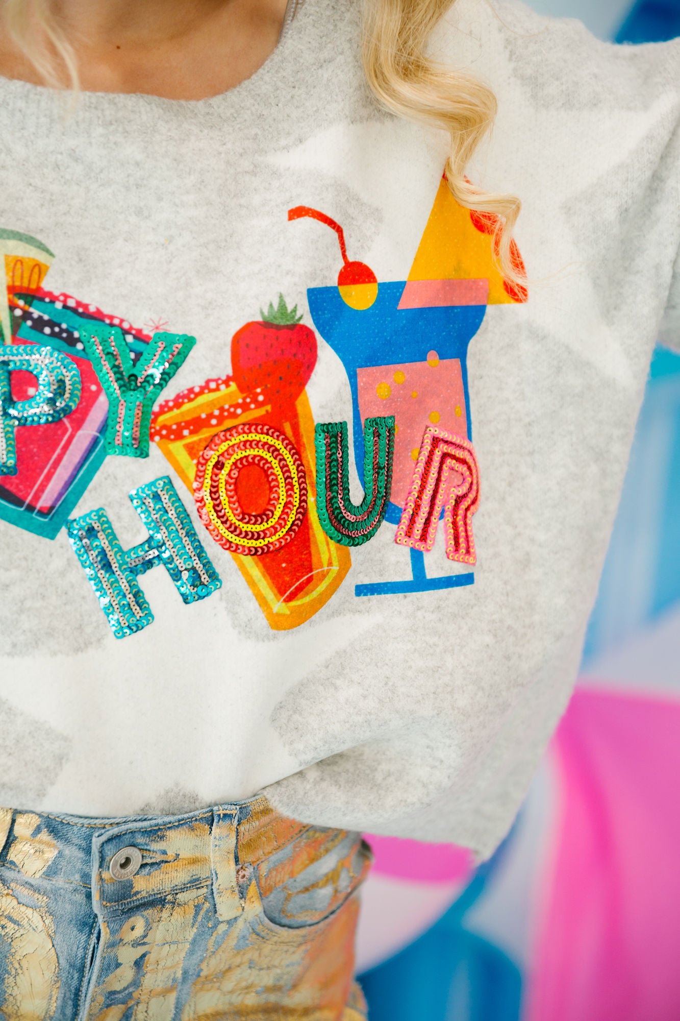 HAPPY HOUR STAR SWEATER SWEATER Judith March