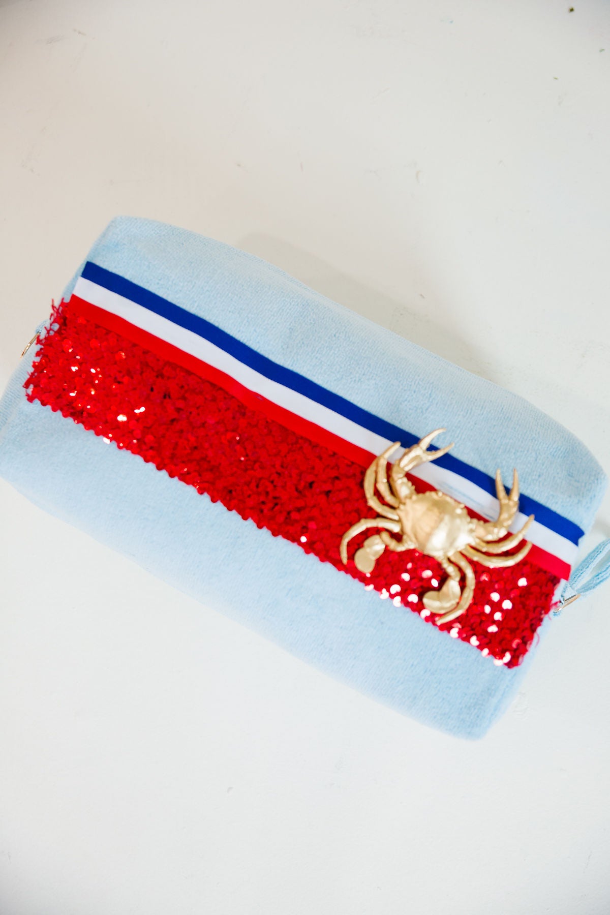 *GOLDEN CRAB LARGE BLUE TERRY BAG BAG Judith March