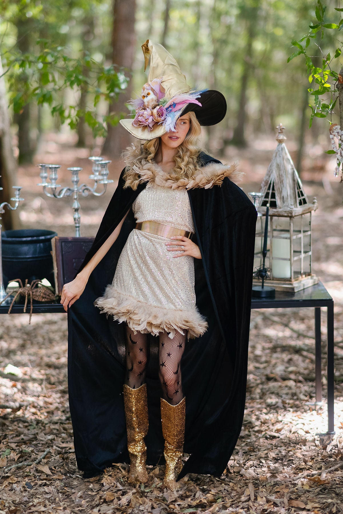 THE PASTEL PLUMAGE WITCH HAT (ONE OF A KIND) WITCH HAT Judith March