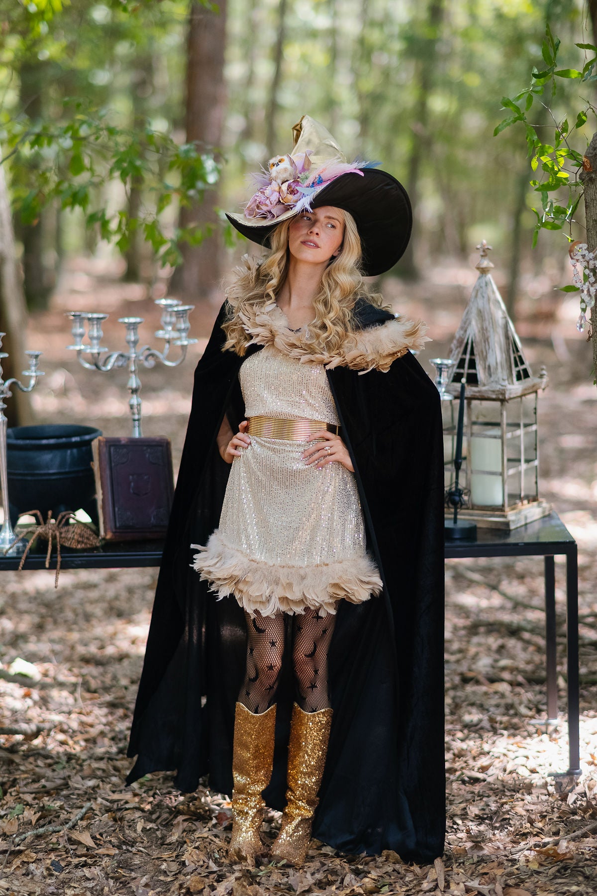 THE PASTEL PLUMAGE WITCH HAT (ONE OF A KIND) WITCH HAT Judith March