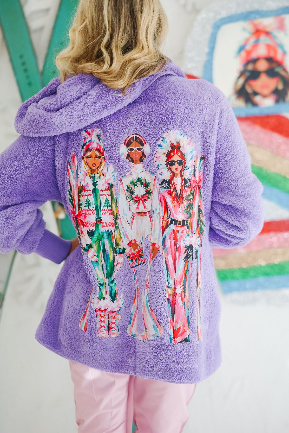 APRÈS IT GIRLS PURPLE CARDIGAN JACKET Judith March